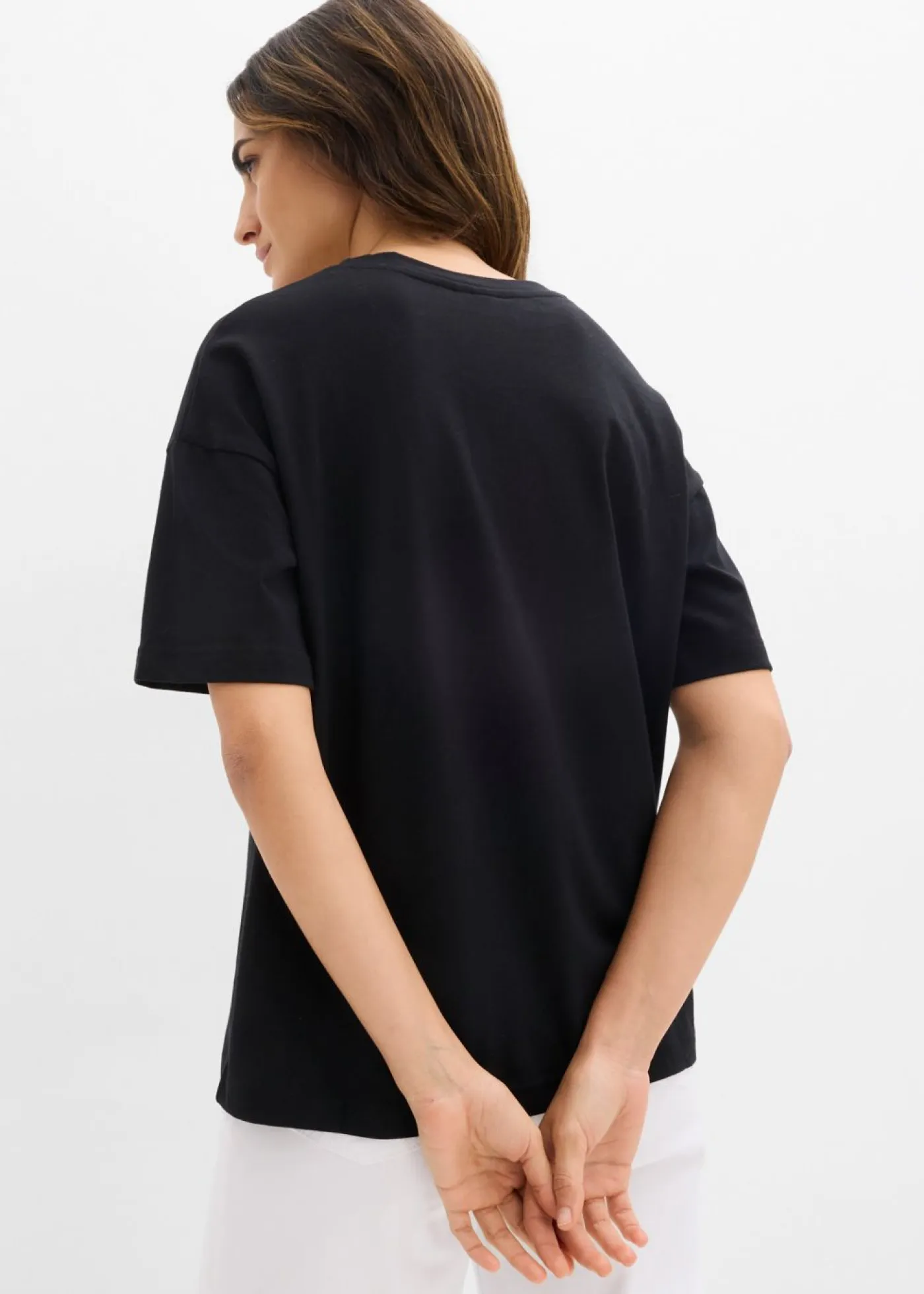 Mujer bonprix bonprix Camiseta ancha de algodón orgánico puro