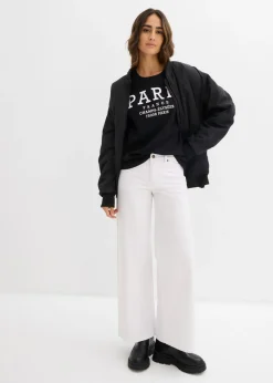 Mujer bonprix bonprix Camiseta ancha de algodón orgánico puro