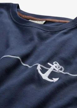 bonprix bonprix Camisetas>Camiseta bordada Azul marino