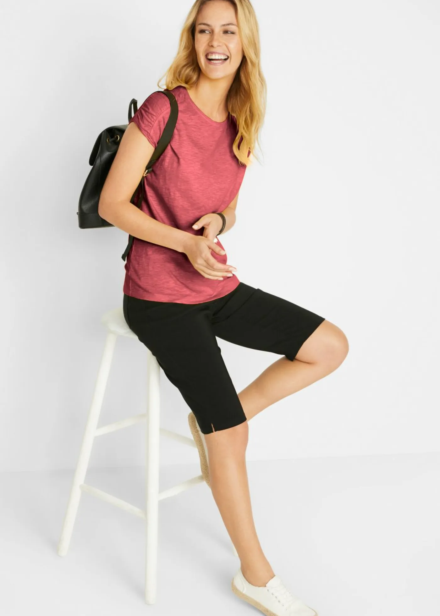 bonprix bonprix Camisetas|Novedades>Camiseta boxy de manga corta Marrón rojizo