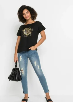 Mujer bonprix bonprix Camiseta con abertura