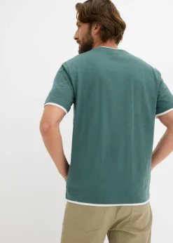 Hombre bonprix bonprix Camiseta con aspecto 2 en 1 de hilo slub