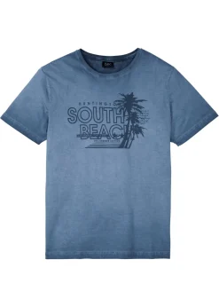 Hombre bonprix bonprix Camiseta con aspecto lavado y de algodón orgánico puro