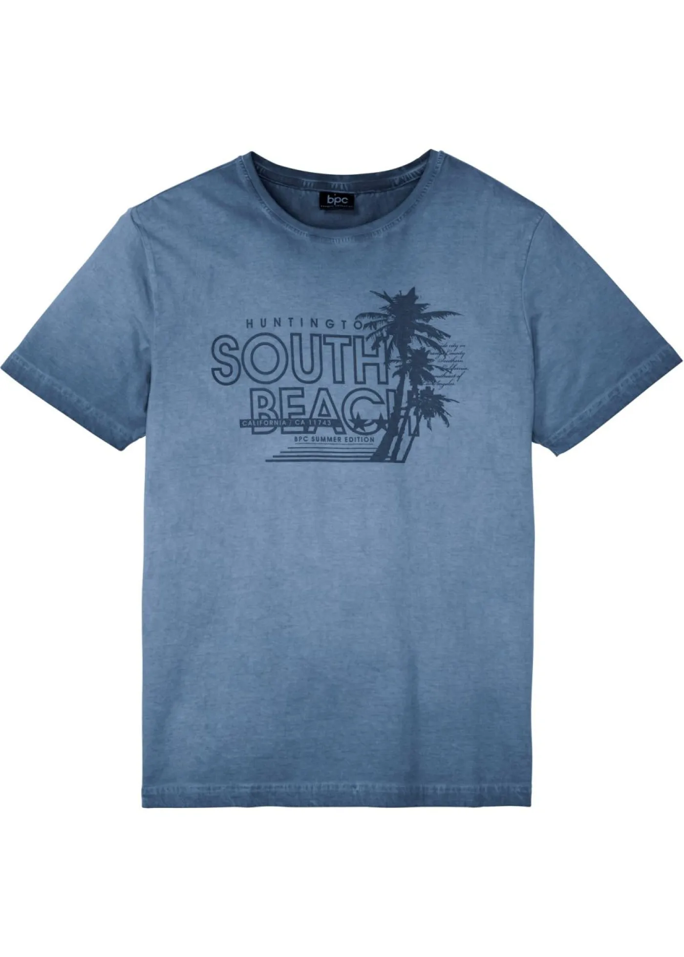 Hombre bonprix bonprix Camiseta con aspecto lavado y de algodón orgánico puro