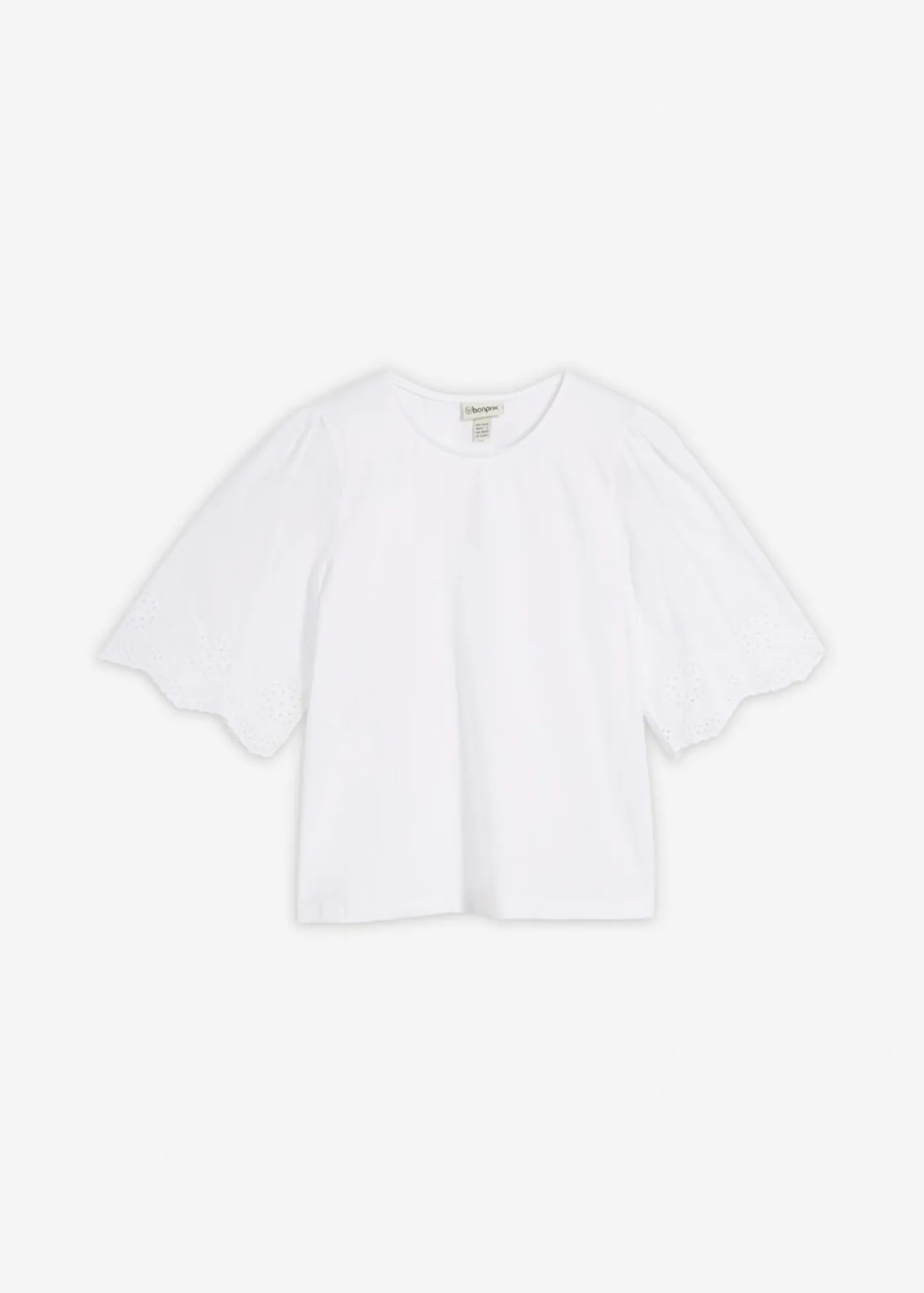 Mujer bonprix bonprix Camiseta con bordado calado