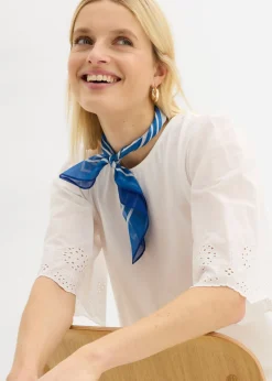 Mujer bonprix bonprix Camiseta con bordado calado