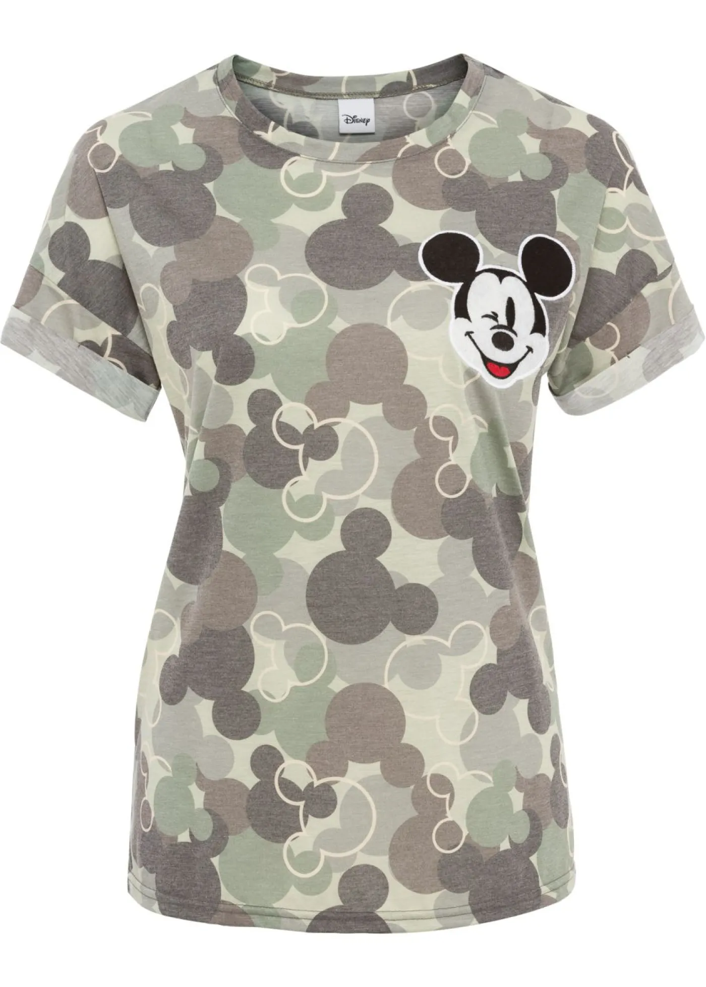 Mujer bonprix Disney Camiseta con bordado de Mickey Mouse