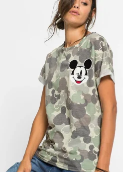 Mujer bonprix Disney Camiseta con bordado de Mickey Mouse