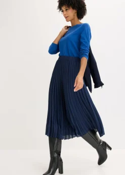 Mujer bonprix bonprix Camiseta con borde ondulado en Punto di Roma