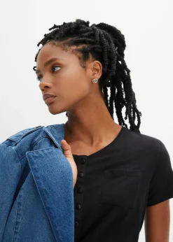 Mujer bonprix bonprix Camiseta con botones