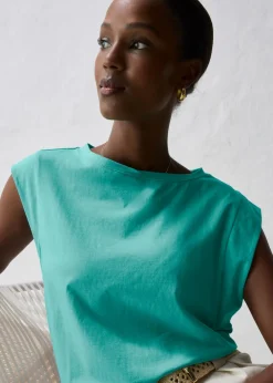 Mujer bonprix bonprix Camiseta con contenido de seda