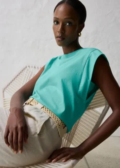 Mujer bonprix bonprix Camiseta con contenido de seda