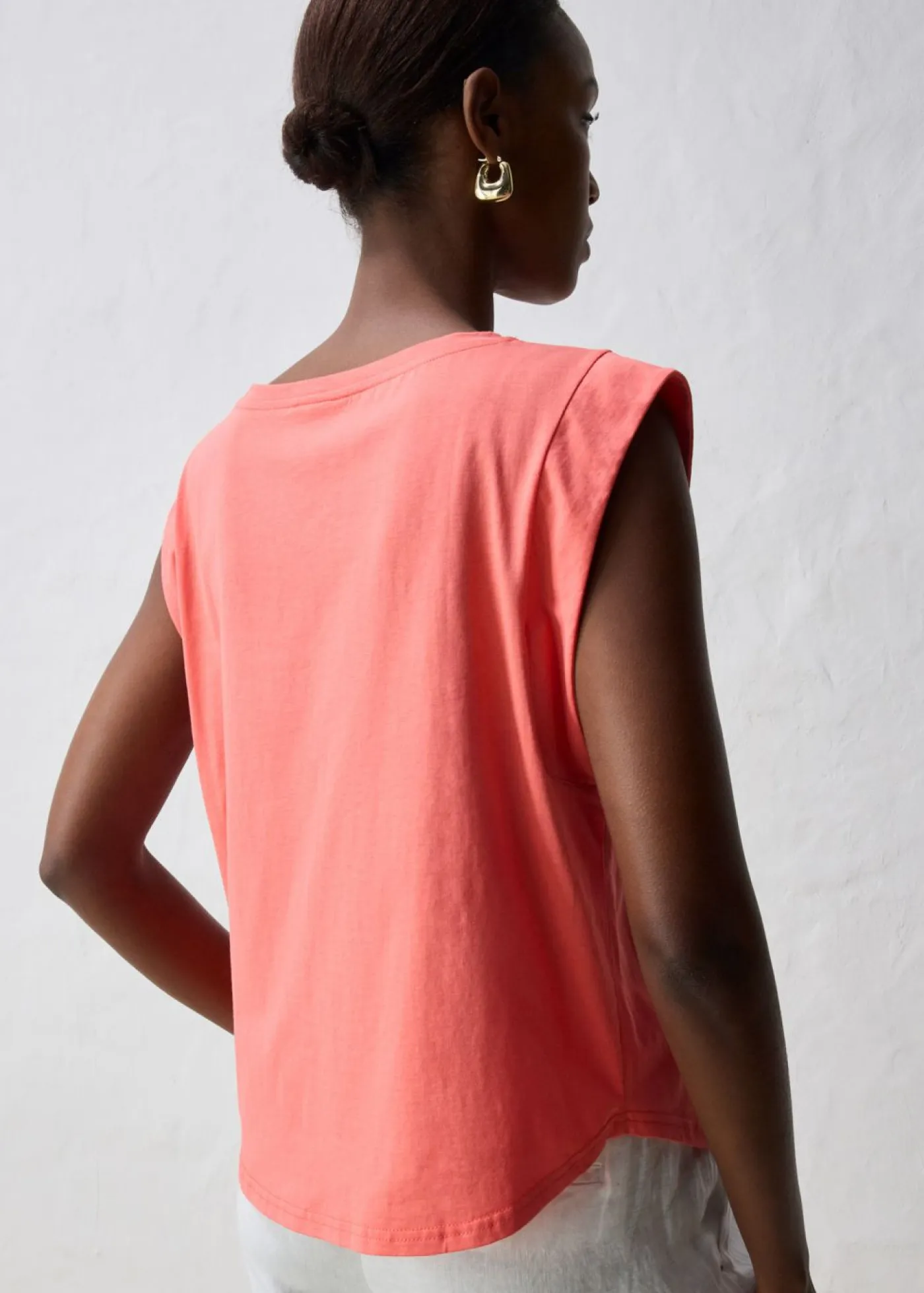 bonprix bonprix Premium|Camisetas>Camiseta con contenido de seda Salmón claro