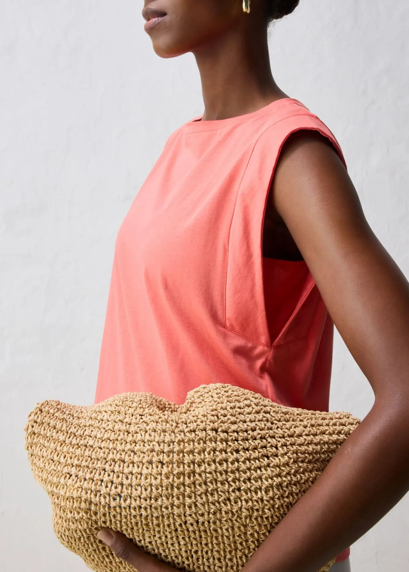 bonprix bonprix Premium|Camisetas>Camiseta con contenido de seda Salmón claro