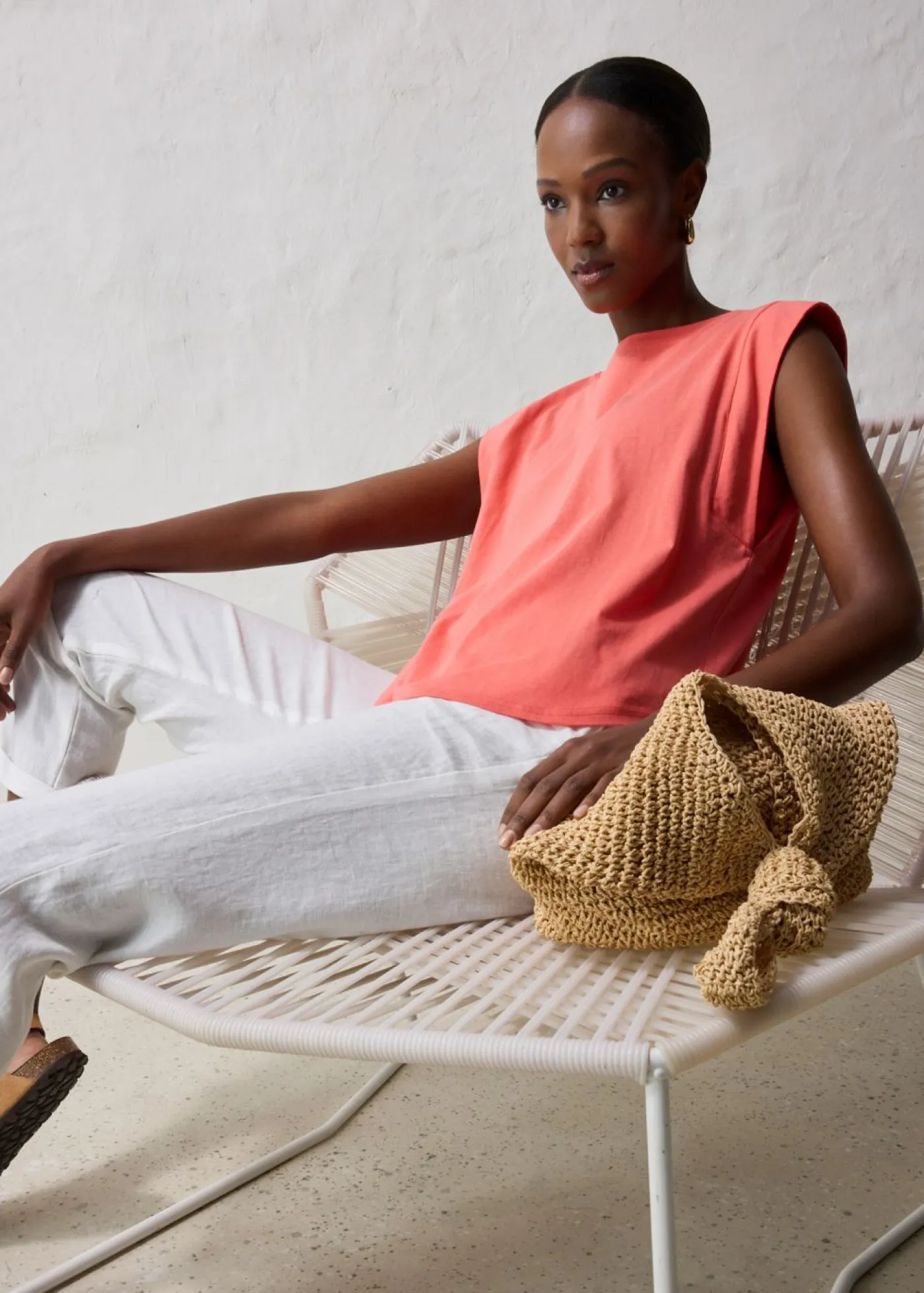 bonprix bonprix Premium|Camisetas>Camiseta con contenido de seda Salmón claro