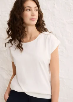 Mujer bonprix bonprix Camiseta con contenido de seda