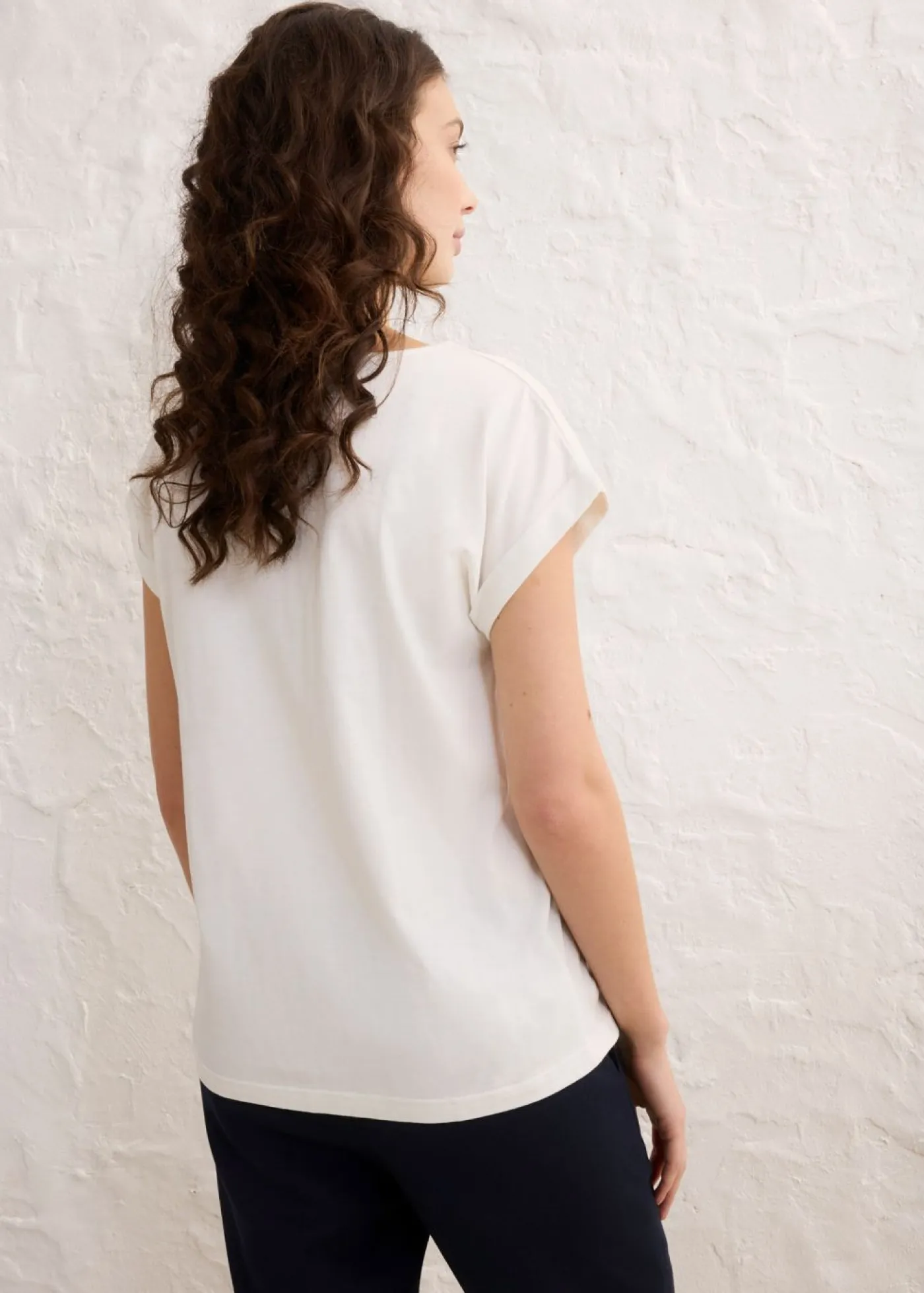 Mujer bonprix bonprix Camiseta con contenido de seda