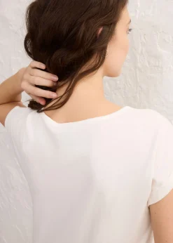 Mujer bonprix bonprix Camiseta con contenido de seda