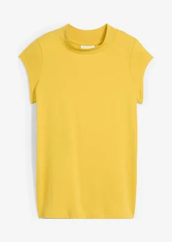 bonprix bonprix Premium|Camisetas>Camiseta con contenido de seda Verde