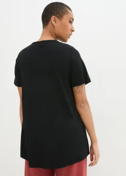 Mujer bonprix bonprix Camiseta con corte en A y manga corta