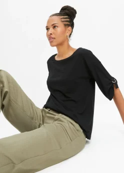 Mujer bonprix bonprix Camiseta con cuello barco