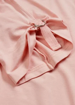 bonprix bonprix Camisetas>Camiseta con cuello barco rosa pastel