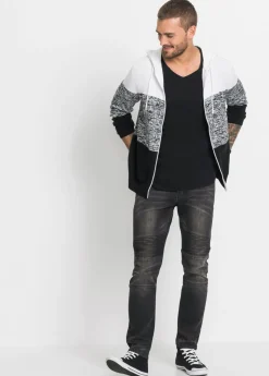 Hombre bonprix bonprix Camiseta con cuello en V (3 unidades)