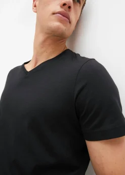 Hombre bonprix bonprix Camiseta con cuello en V (3 unidades)