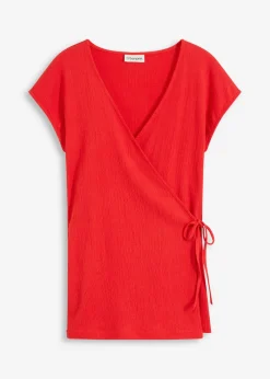 Mujer bonprix bonprix Camiseta con efecto cruzado