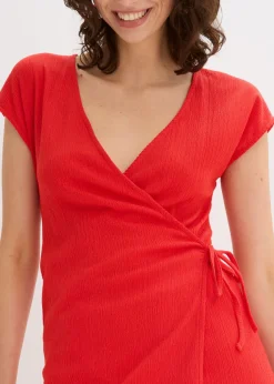 Mujer bonprix bonprix Camiseta con efecto cruzado