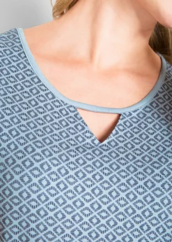 Mujer bonprix bonprix Camiseta con elástico y manga corta