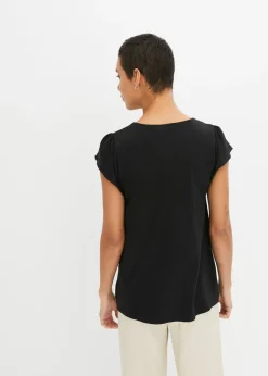 Mujer bonprix bonprix Camiseta con encaje en el escote