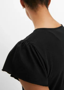 Mujer bonprix bonprix Camiseta con encaje en el escote