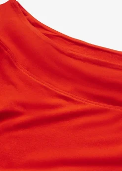 Mujer bonprix bonprix Camiseta con escote bañera en mezcla de viscosa