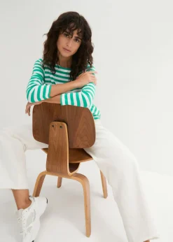 Mujer bonprix bonprix Camiseta con escote barco