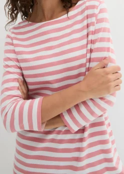 Mujer bonprix bonprix Camiseta con escote barco