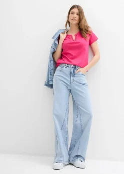 Mujer bonprix bonprix Camiseta con escote decorativo