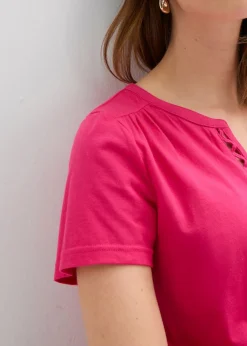 Mujer bonprix bonprix Camiseta con escote decorativo