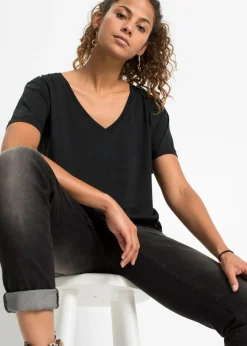 Mujer bonprix bonprix Camiseta con escote en V