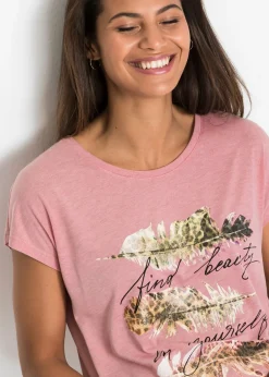 Mujer bonprix bonprix Camiseta con estampado brillante