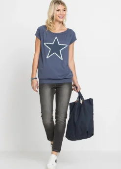 Mujer bonprix bonprix Camiseta con estampado de estrellas