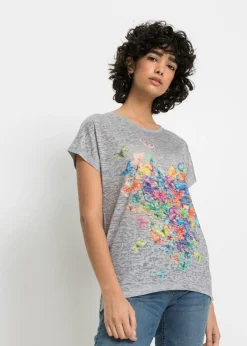 Mujer bonprix bonprix Camiseta con estampado de mariposa