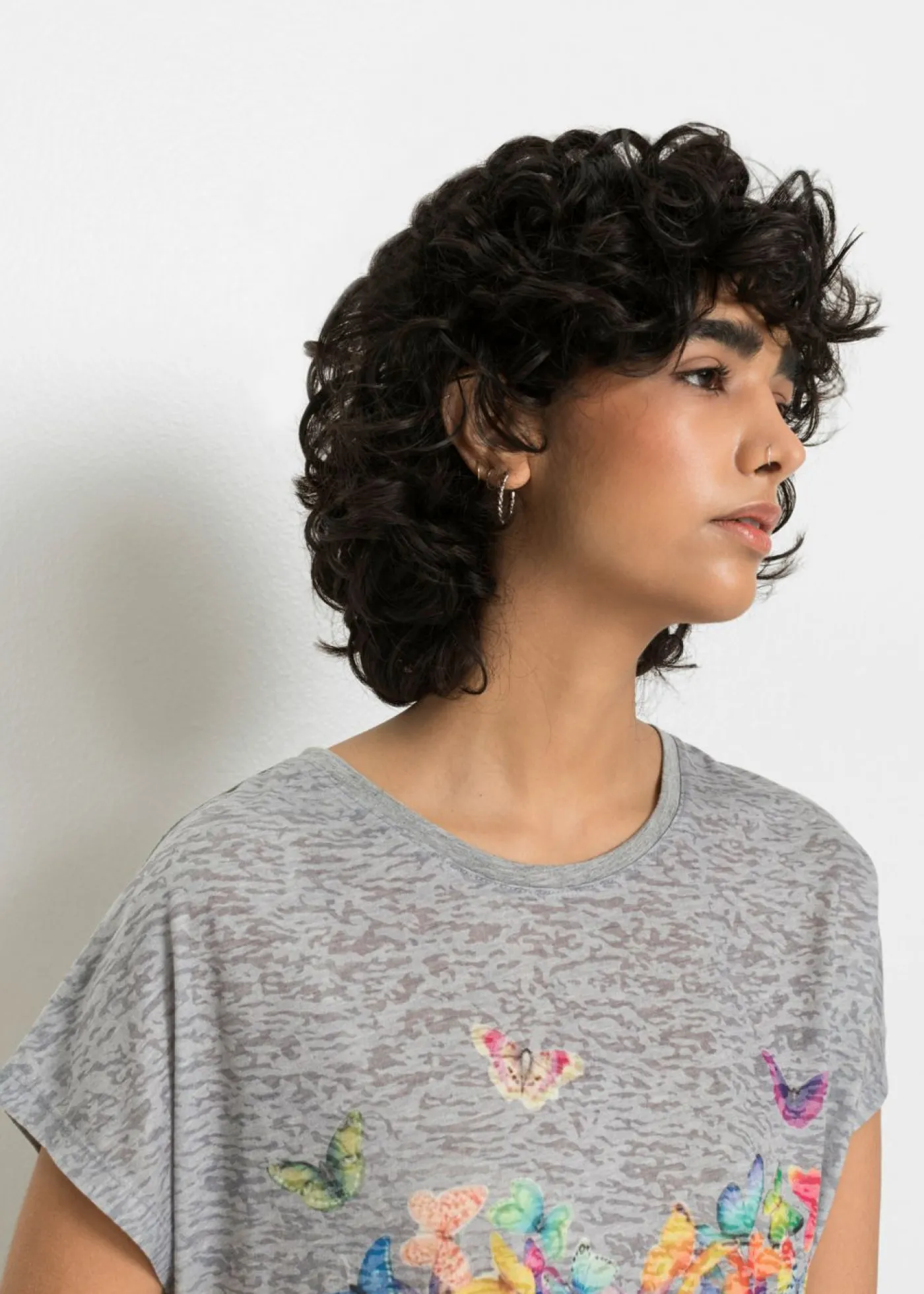 Mujer bonprix bonprix Camiseta con estampado de mariposa