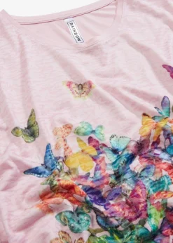 Mujer bonprix bonprix Camiseta con estampado de mariposa