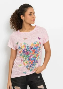 Mujer bonprix bonprix Camiseta con estampado de mariposa