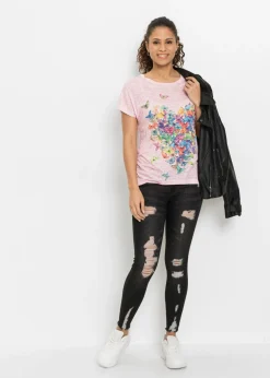 Mujer bonprix bonprix Camiseta con estampado de mariposa
