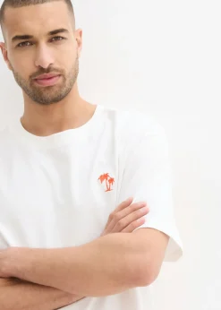 Hombre bonprix bonprix Camiseta con estampado en la parte posterior y corte holgado