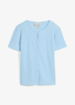 Mujer bonprix bonprix Camiseta con estructura y botones