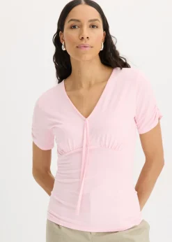 Mujer bonprix bonprix Camiseta con fruncido