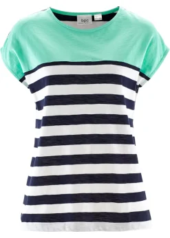 Mujer bonprix bonprix Camiseta con hilo flameado y manga corta